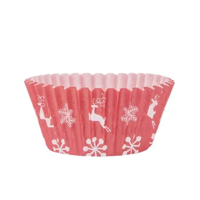 Altom Design, zimowa choinka komplet 50 foremek papierowych do babeczek, 5-3 cm