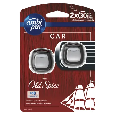 Ambi Pur, Car, zawieszka samochodowa z zapachem Old Spice, 4 ml, zestaw startowy, 2 szt.