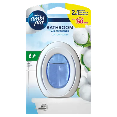 Ambi Pur, Cotton Fresh, odświeżacz powietrza do łazienki, 1 szt.