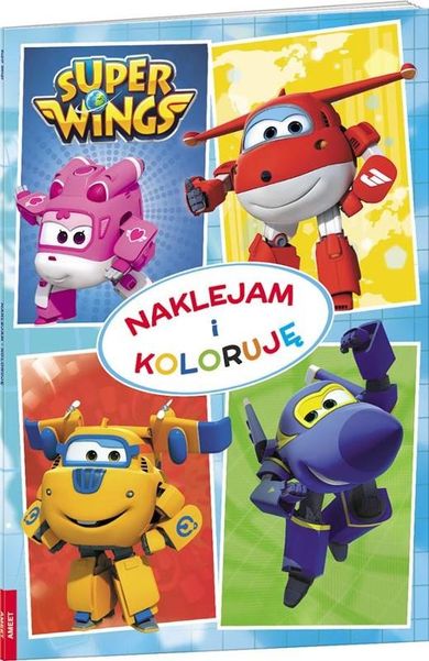 Ameet, Super Wings, kolorowanka z naklejkami