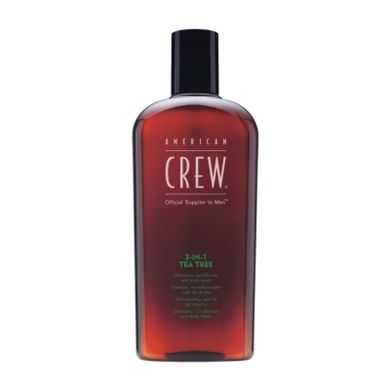 American Crew, 3in1 Tea Tree Shampoo Conditioner And Body Wash, szampon, odżywka i żel do kąpieli, Drzewo Herbaciane, 450 ml