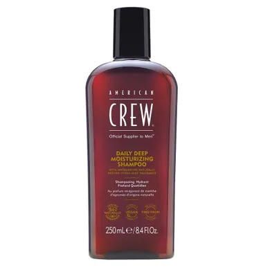 American Crew, Daily Deep Moisturizing Shampoo, szampon głęboko nawilżający do włosów, 250 ml