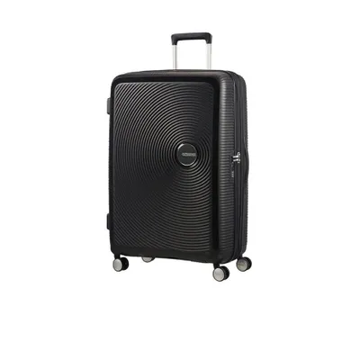 American Tourister, Soundbox, walizka powiększana, black, 77 cm