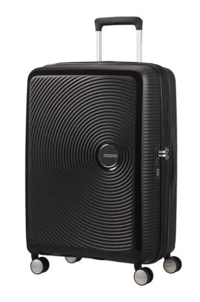 American Tourister, walizka kabinowa, 55-40-20 cm, czarna