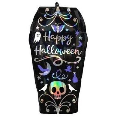 Amscan, balon foliowy, SuperShape, Iridescent Coffin, 38-68 cm