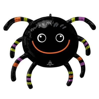 Amscan, balon foliowy, SuperShape, Smiling Spider, 71-66 cm