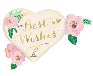 Anagram, balon foliowy, Wedding, 68-50 cm