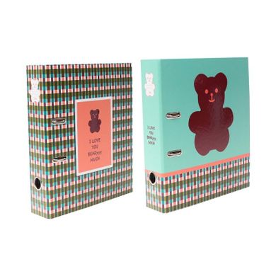 Ancor, segregator A4 z dźwignia, 8cm teddy bear