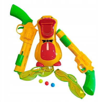 Anek dla Dzieci, kaczka, strzelanie do celu, wyrzutnia z kulkami