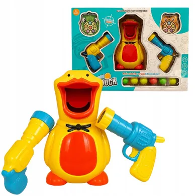 Anek dla Dzieci, kaczka, strzelanie do celu, wyrzutnia z kulkami