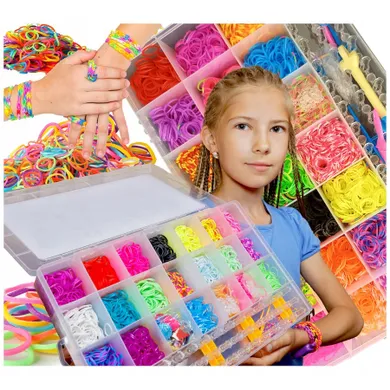 Anek dla Dzieci, kolorowe gumki w walizce