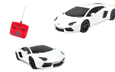 Anek dla Dzieci, Lamborghini Aventador, samochód zdalnie sterowany, 1:14, czarny