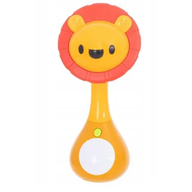 Anek dla Dzieci, lew, grzechotka, zabawka interaktywna
