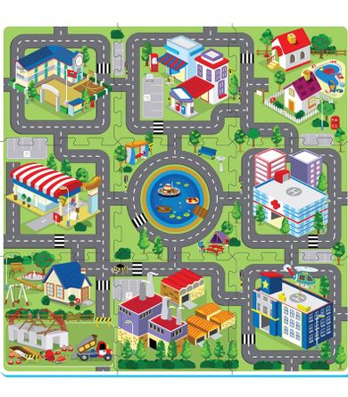 Anek dla Dzieci, Miasto, puzzle piankowe