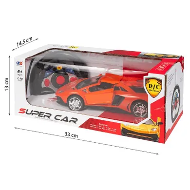 Anek dla Dzieci, Super Car, pojazd zdalnie sterowany, pomarańczowy, 1:18