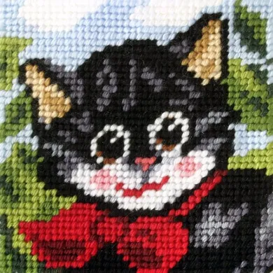 Anex-bis, Moje pierwsze wyszywanie, zestaw do haftu, Kotek