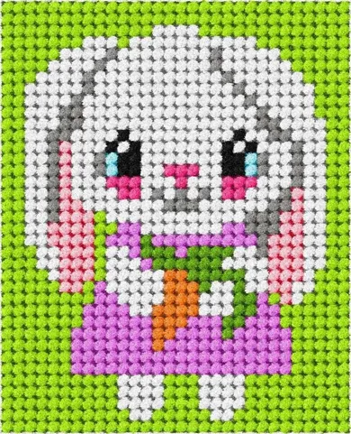 Anex-bis, Moje pierwsze wyszywanie, zestaw do haftu, Królik