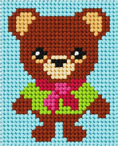 Anex-bis, Moje pierwsze wyszywanie, zestaw do haftu, Misio