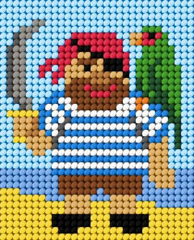 Anex-bis, Moje pierwsze wyszywanie, zestaw do haftu, Pirat