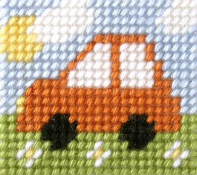 Anex-bis, Moje pierwsze wyszywanie, zestaw do haftu, Samochodzik