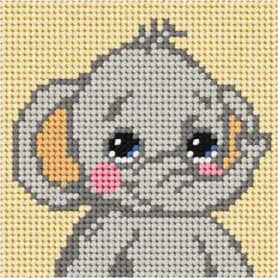 Anex-bis, Moje pierwsze wyszywanie, zestaw do haftu, Słonik