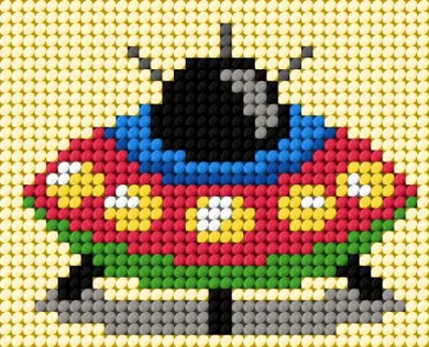 Anex-bis, Moje pierwsze wyszywanie, zestaw do haftu, Statek UFO