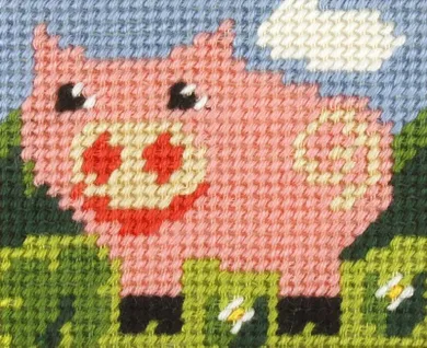 Anex-bis, Moje pierwsze wyszywanie, zestaw do haftu, Świnka