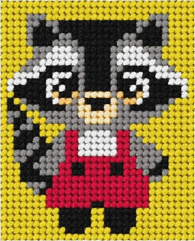 Anex-bis, Moje pierwsze wyszywanie, zestaw do haftu, Szop pracz