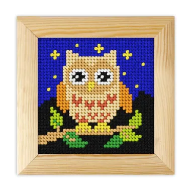 Anex-bis, Moje pierwsze wyszywanie, zestaw do haftu z ramką, Sówka