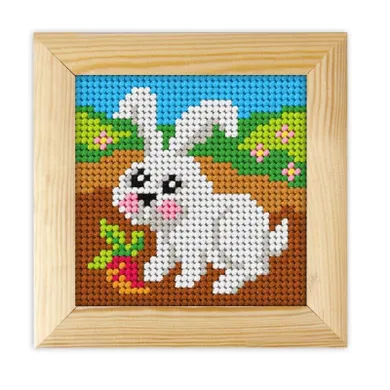 Anex-bis, Moje pierwsze wyszywanie, zestaw do haftu z ramką, Zajączek