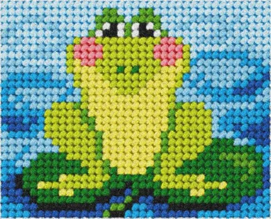 Anex-bis, Moje pierwsze wyszywanie, zestaw do haftu, Żabka