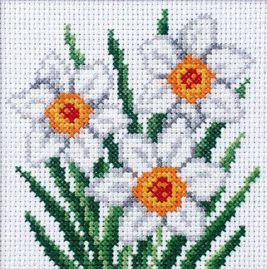 Anex-bis, zestaw do haftu krzyżykowego, Narcyze