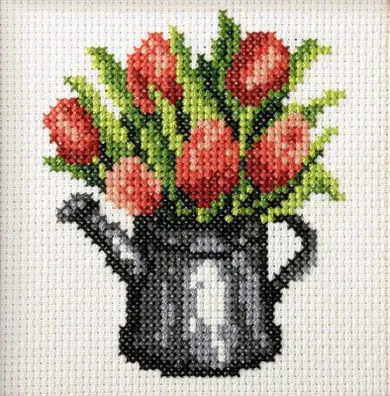 Anex-bis, zestaw do haftu krzyżykowego, Tulipany