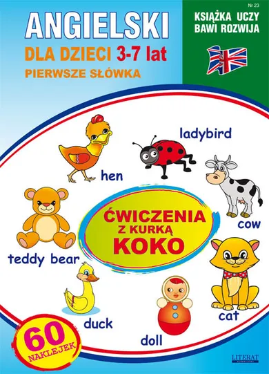 Angielski dla dzieci 23. Pierwsze słówka 3-7 lat. Ćwiczenia z kurką Koko