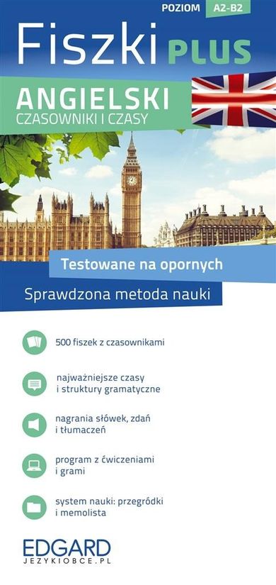 Angielski. Fiszki PLUS. Czasowniki i czasy