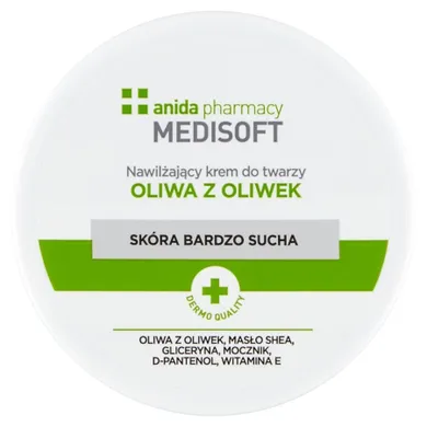 Anida, Medisoft, nawilżający krem do twarzy oliwa z oliwek, 100 ml