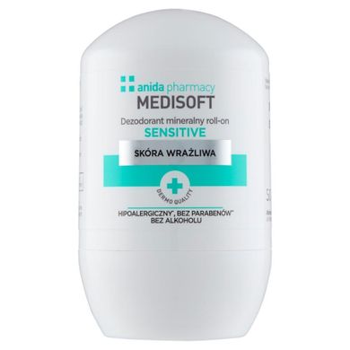 Anida, Medisoft Sensitive, dezodorant mineralny roll-on, 50 ml