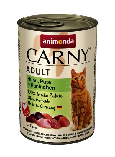 Animonda, Carny, Adult, karma mokra dla kota, kurczak, indyk, królik, 200g