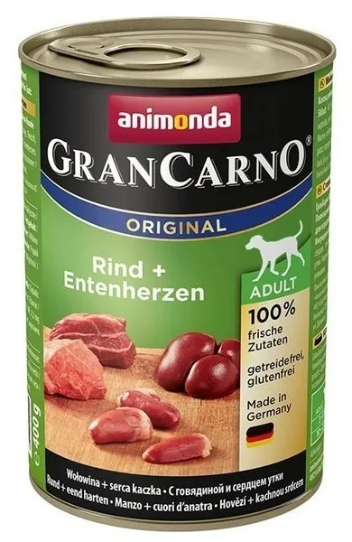 Animonda, Grancarno, Adult, indyk z kaczką, puszka dla psa, 400g