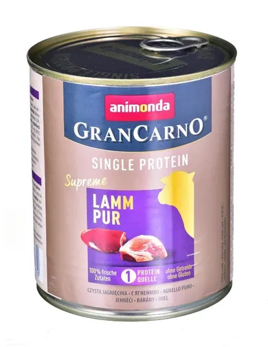 Animonda Grancarno Single Protein puszka dla psa jagnięcina 800g