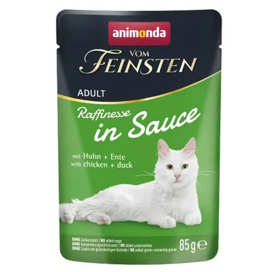 Animonda, Vom Feinsten, Raffinesse in Sauce , kurczak i kaczka, mokra karma dla kota, 85g