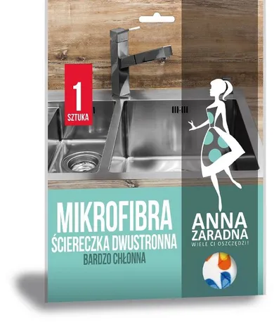 Anna Zaradna, ściereczka dwustronna z mikrofibry, 1 szt.