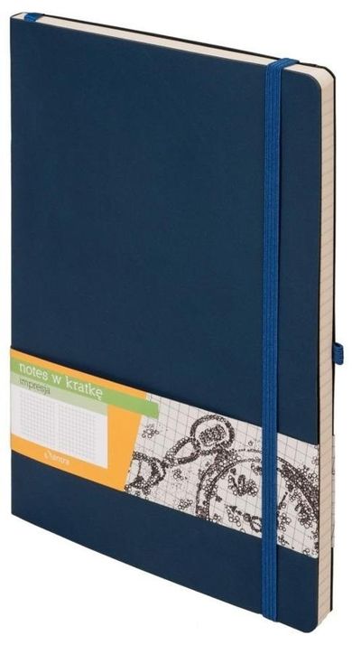 Antra, Impresja, notes A5, kratka, granatowy, 1 szt.