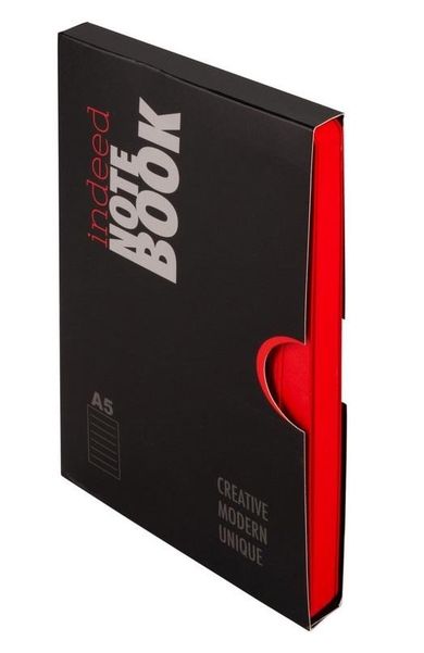 Antra, Indeed, notes A5, linia, czerwony, 1 szt.