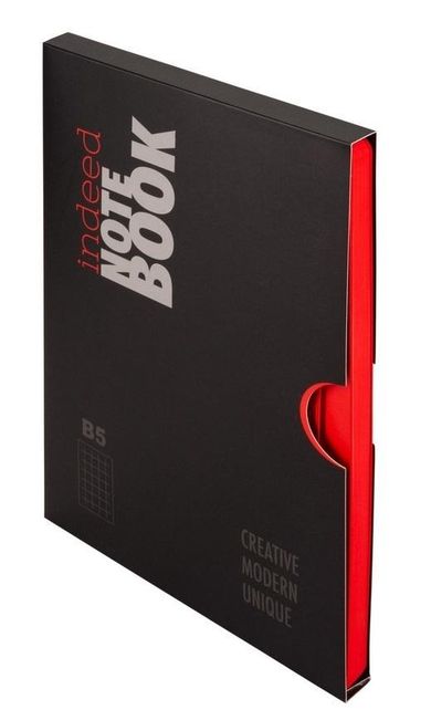 Antra, Indeed, notes B5, kratka, czerwony, 1 szt.