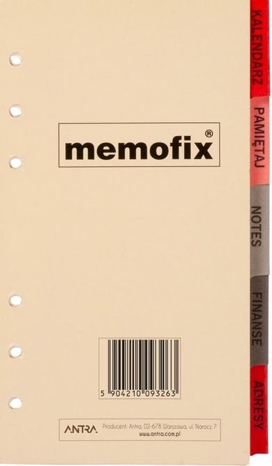 Antra, komplet wkładów B6, 2026