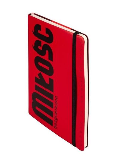 Antra, notes A5, kratka, Miłość, czerwony, 1 szt.