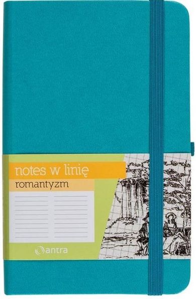 Antra, notes, A6, linia, turkus, 1 szt.