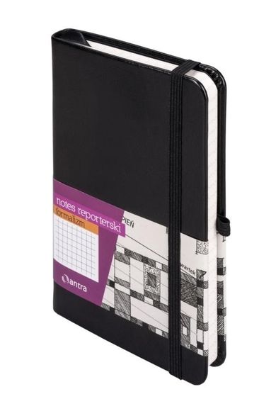 Antra, notes reporterski, A6, kratka, granatowy, 1 szt.