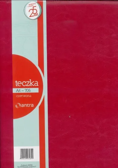 Antra, teczka A4, czerwona, 1 szt.
